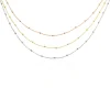 Collier Daralea Argent Tricolore