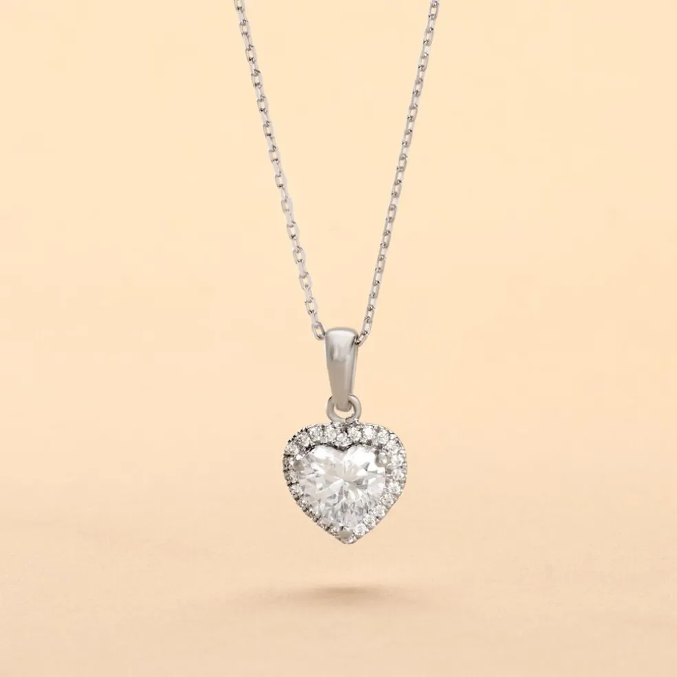 Collier Dari Or Blanc Oxyde De Zirconium