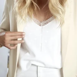 Collier De Dos Ou Sautoir Argent Blanc Indigo Oxyde De Zirconium