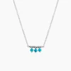 Collier Della Argent Blanc Turquoise