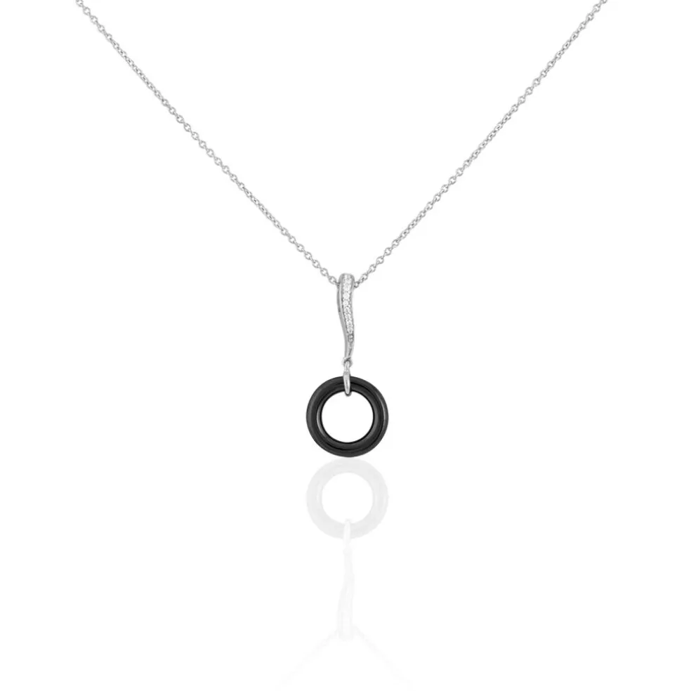 Collier Delphinia Argent Blanc Oxyde De Zirconium