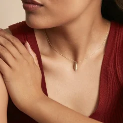 Collier Delphinium Or Jaune