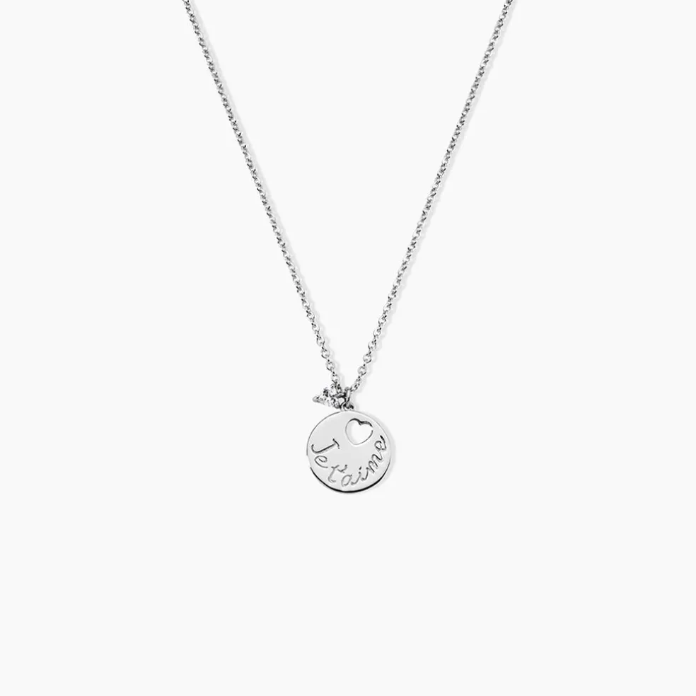 Collier Denzel Argent Blanc Oxyde De Zirconium