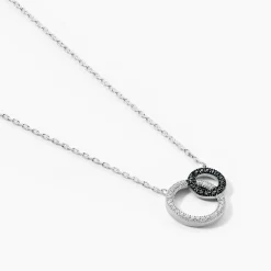 Collier Diana Argent Blanc Oxyde De Zirconium