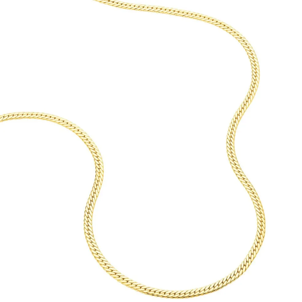 Collier Doline Maille Anglaise Or Jaune