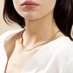 Collier Doline Maille Anglaise Or Jaune