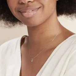 Collier Domitia Or Blanc Diamant