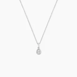 Collier Domitia Or Blanc Diamant
