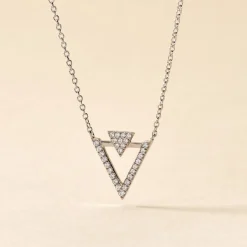 Collier Domnika Argent Blanc Oxyde De Zirconium