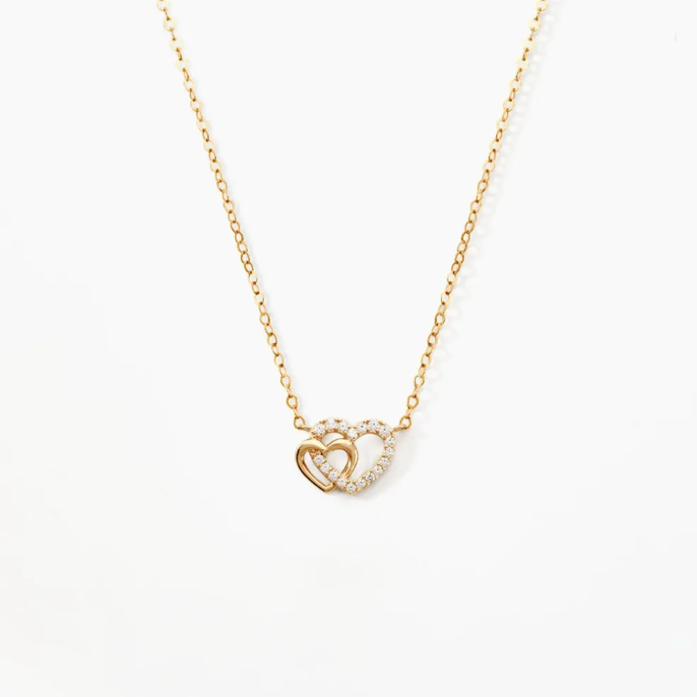 Collier Donaldina Or Jaune Oxyde De Zirconium