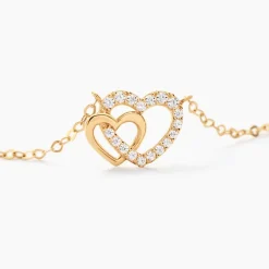 Collier Donaldina Or Jaune Oxyde De Zirconium