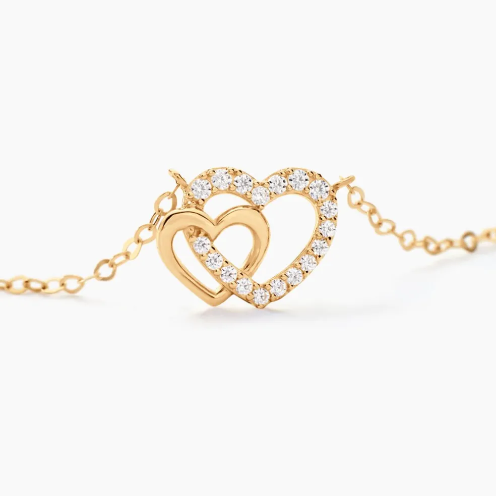 Collier Donaldina Or Jaune Oxyde De Zirconium