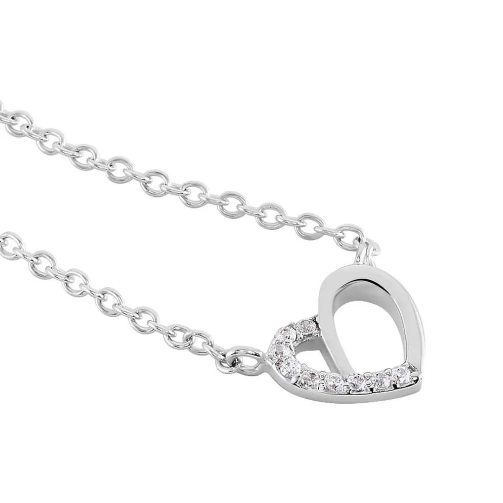 Collier Dorthea Argent Blanc Oxyde De Zirconium