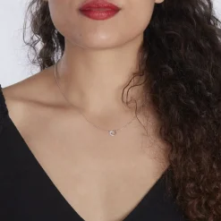 Collier Dorthea Argent Blanc Oxyde De Zirconium