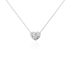 Collier Douglas Argent Blanc Oxyde De Zirconium