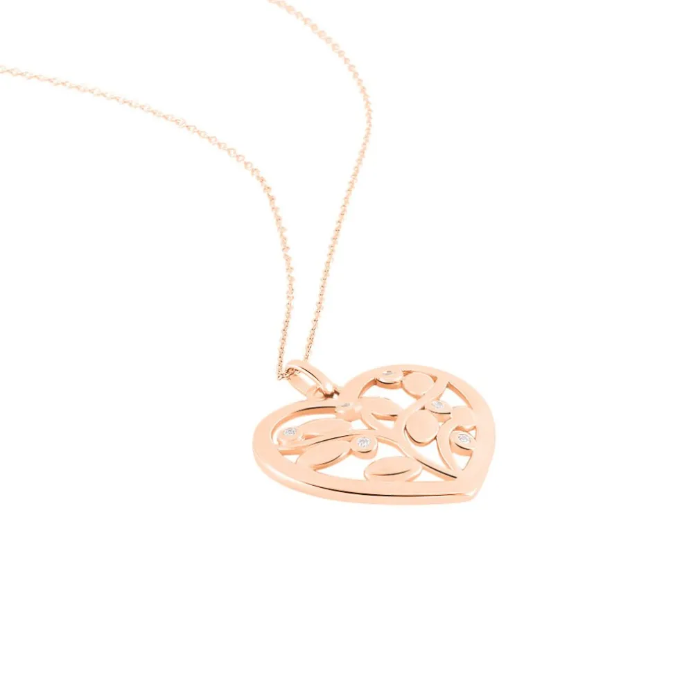 Collier Douglas Argent Rose Oxyde De Zirconium