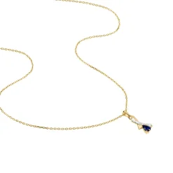 Collier Dyanah Plaque Or Jaune Oxyde De Zirconium