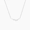 Collier Eclat d'Aurore Argent Blanc Oxyde De Zirconium