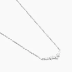 Collier Eclat d'Aurore Argent Blanc Oxyde De Zirconium