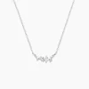Collier Eclat d'Aurore Argent Blanc Oxyde De Zirconium