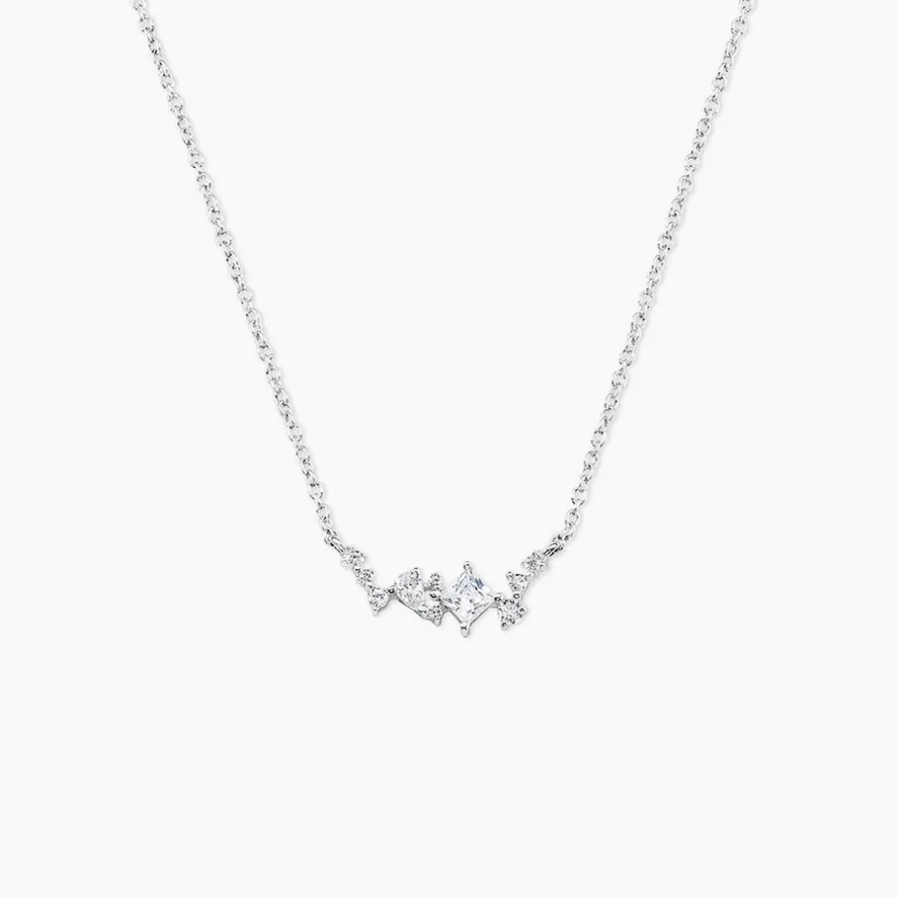 Collier Eclat d'Aurore Argent Blanc Oxyde De Zirconium