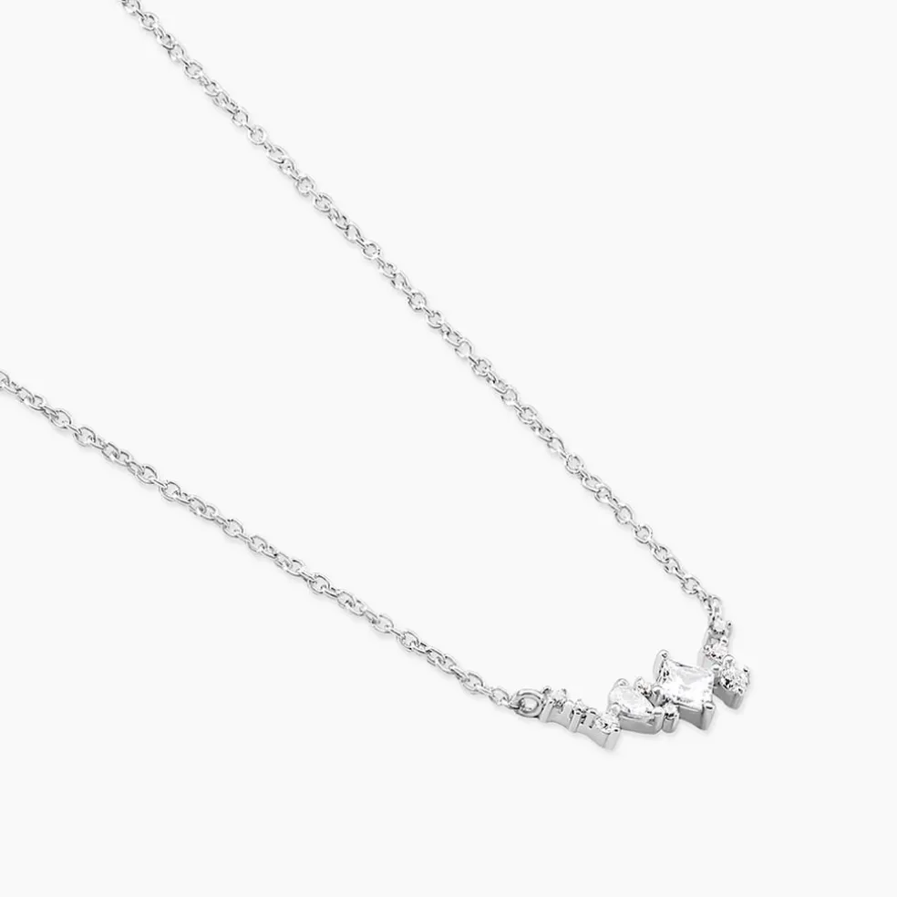 Collier Eclat d'Aurore Argent Blanc Oxyde De Zirconium