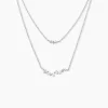 Collier Eclat d'Aurore Argent Blanc Oxyde De Zirconium