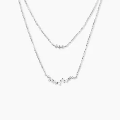 Collier Eclat d'Aurore Argent Blanc Oxyde De Zirconium