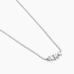 Collier Eclat d'Aurore Argent Blanc Oxyde De Zirconium