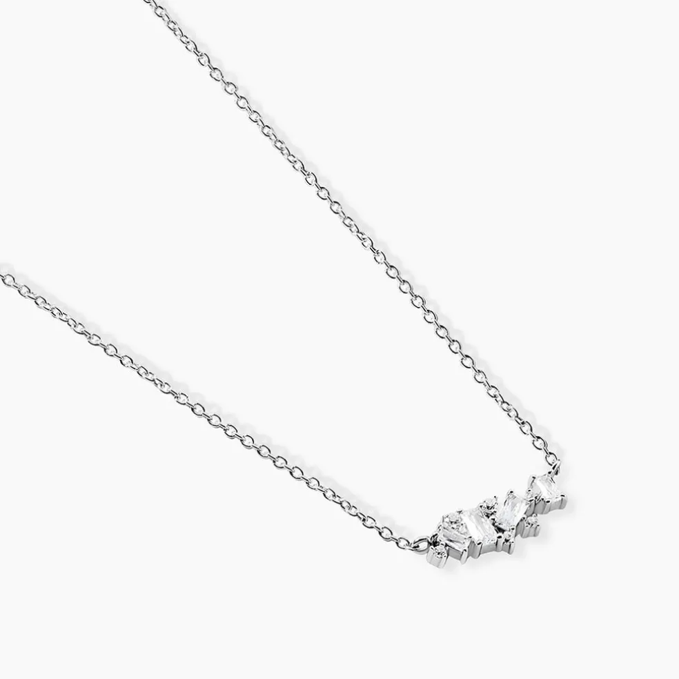 Collier Eclat d'Aurore Argent Blanc Oxyde De Zirconium