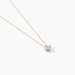 Collier Eclosion Precieuse Or Jaune Oxyde De Zirconium