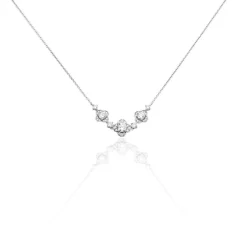 Collier Edyta Argent Blanc Oxyde De Zirconium