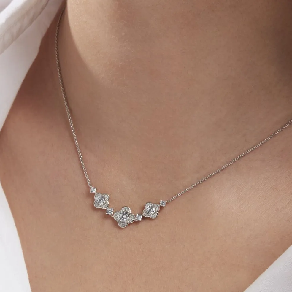 Collier Edyta Argent Blanc Oxyde De Zirconium