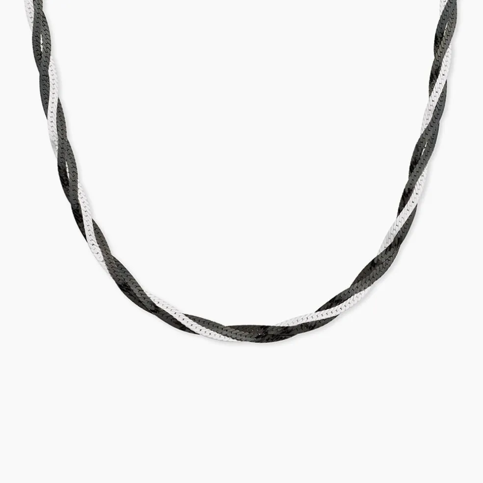 Collier Ehud Argent Bicolore