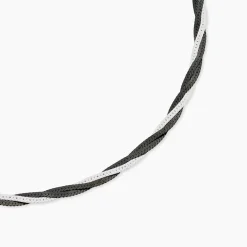 Collier Ehud Argent Bicolore