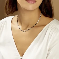 Collier Ehud Argent Bicolore