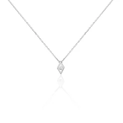 Collier Eirena Or Blanc Diamant