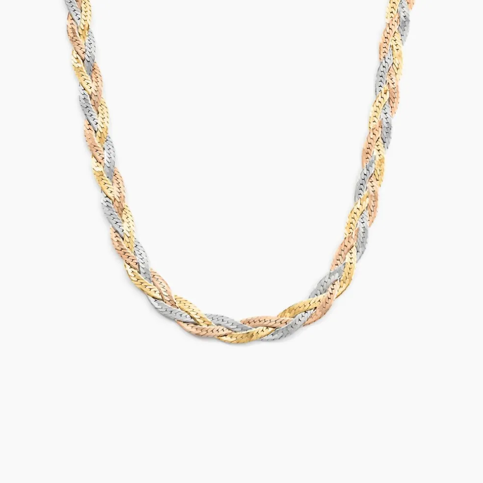 Collier Elae Argent Tricolore