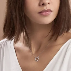 Collier Elanda Argent Blanc Oxyde De Zirconium