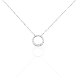Collier Elaïs Argent Blanc Oxyde De Zirconium