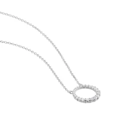 Collier Elaïs Argent Blanc Oxyde De Zirconium
