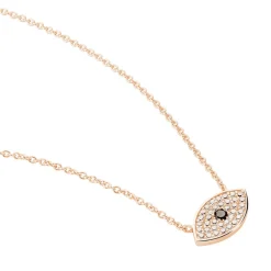 Collier Eldia Argent Rose Oxyde De Zirconium Diamant