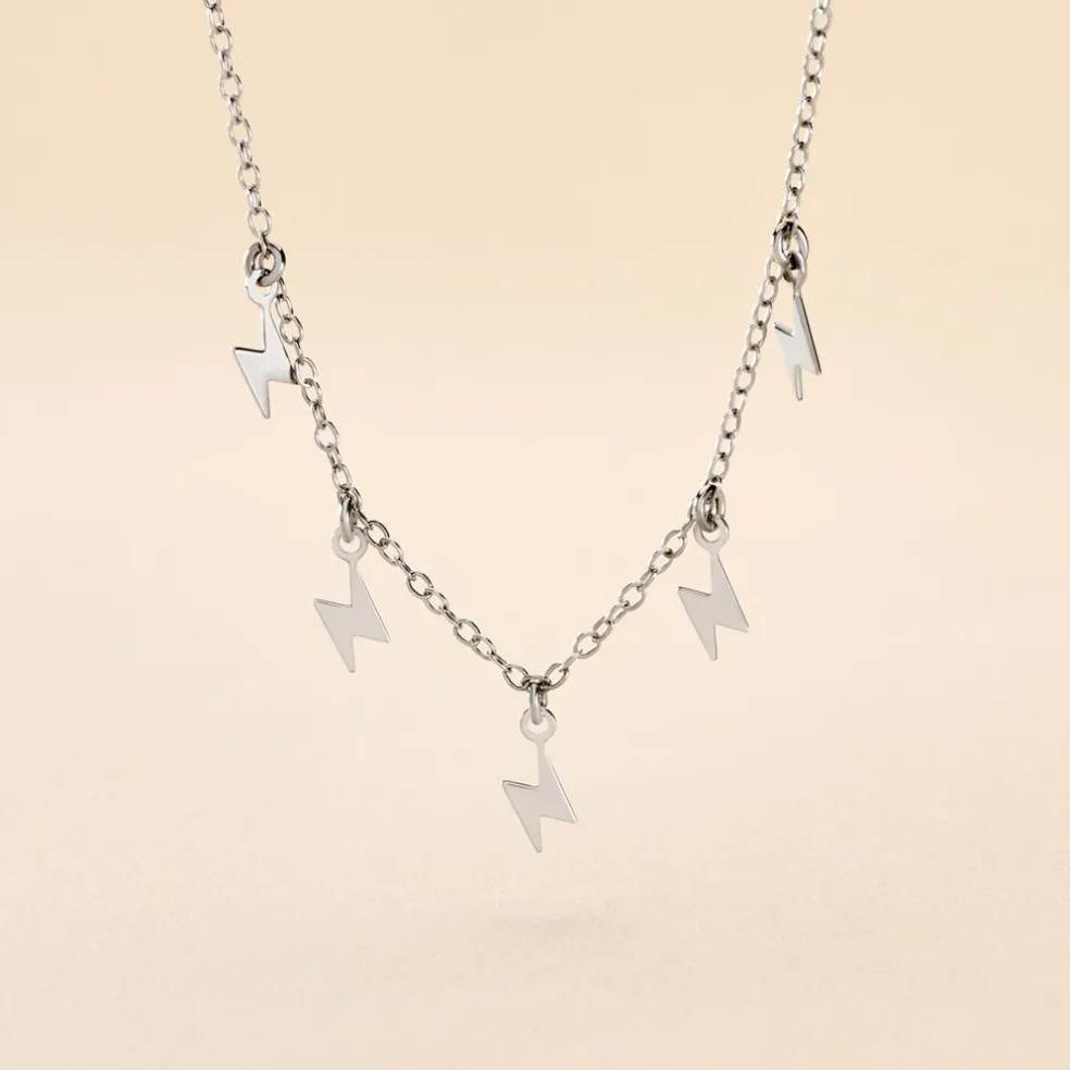Collier Electra Argent Blanc