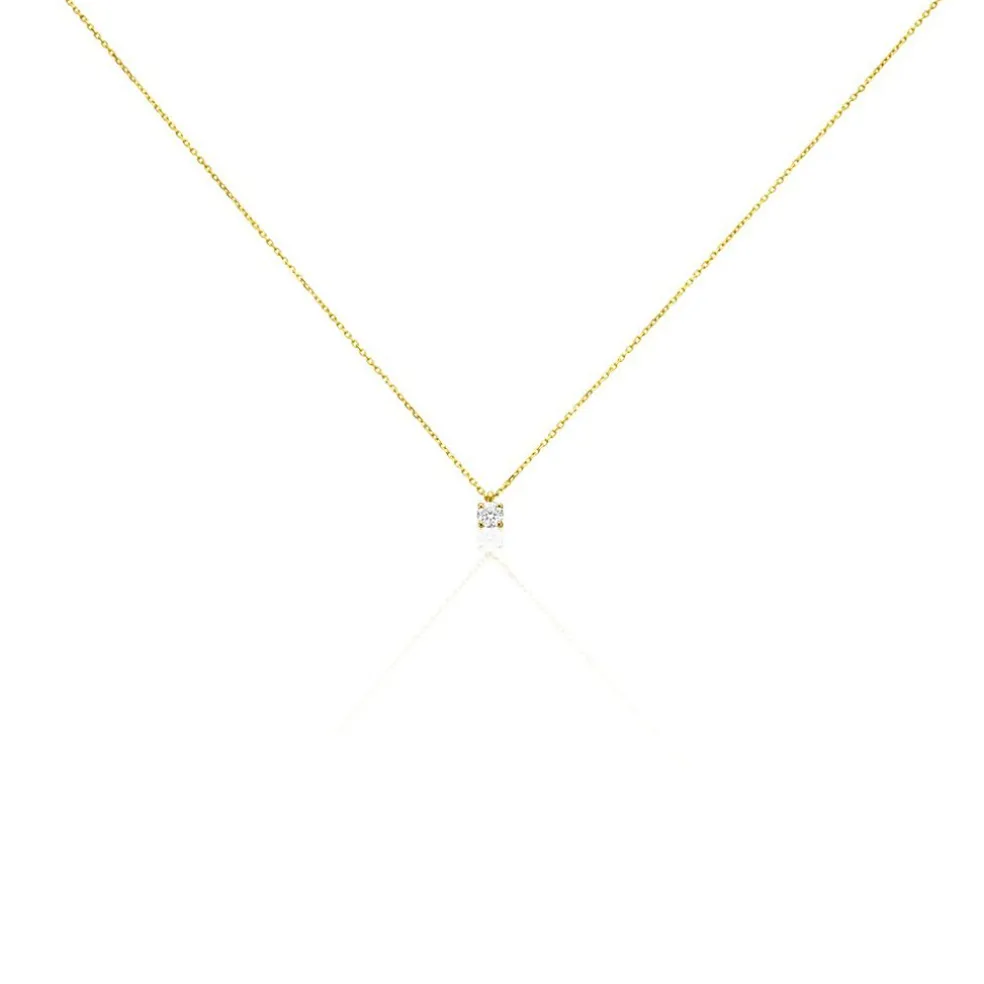 Collier Elfa Or Jaune Diamant