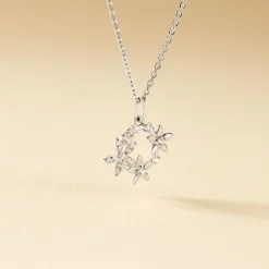 Collier Elinia Argent Blanc Oxyde De Zirconium