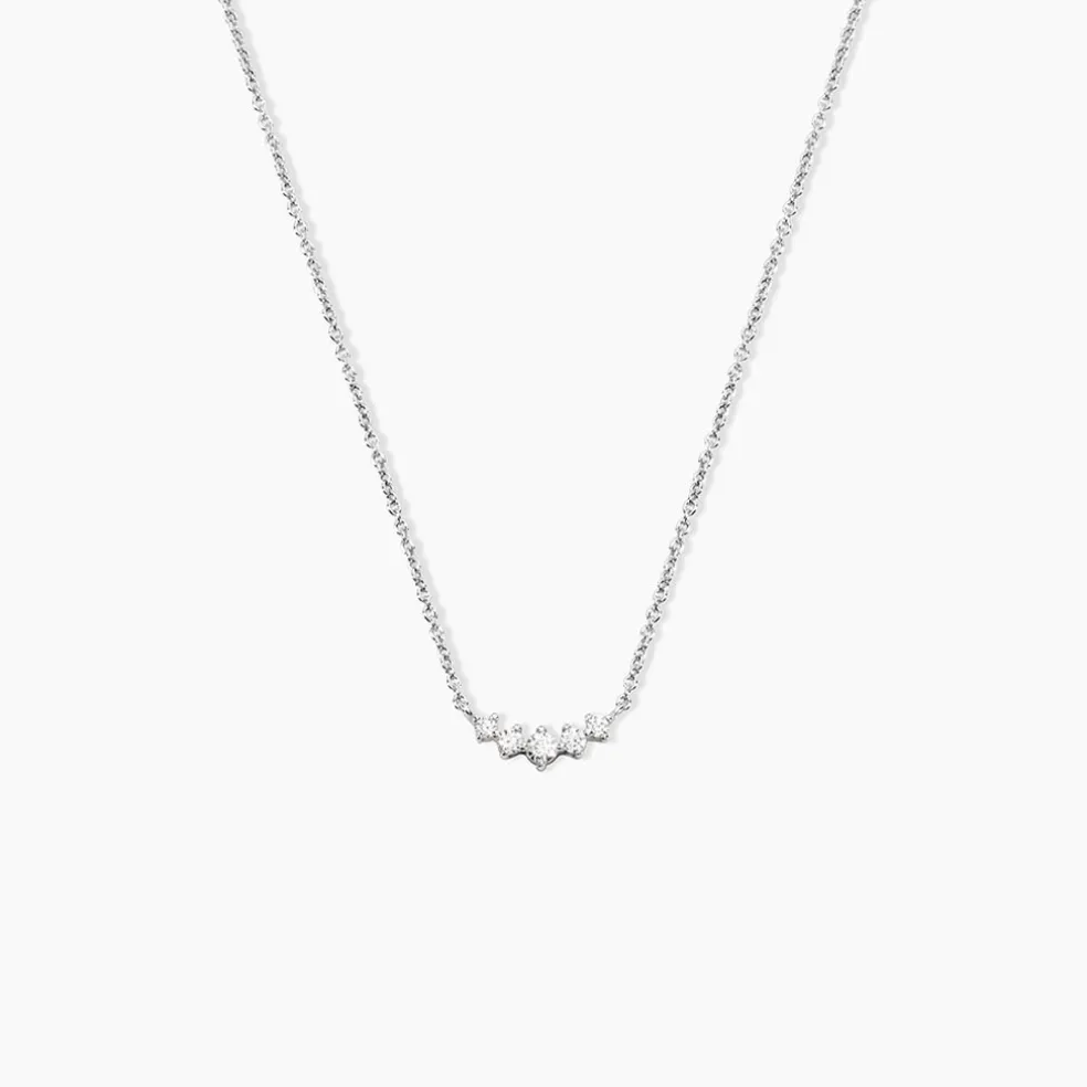 Collier Elinore Argent Blanc Oxyde De Zirconium