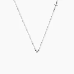 Collier Eloa Argent Blanc Oxyde De Zirconium