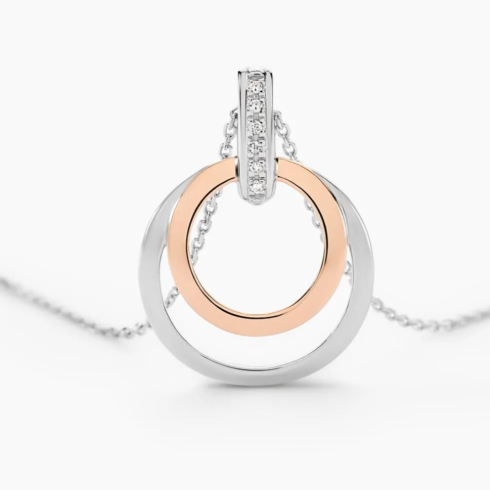 Collier Eloisia Or Bicolore Diamant