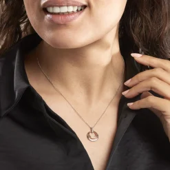 Collier Eloisia Or Bicolore Diamant