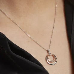 Collier Eloisia Or Bicolore Diamant